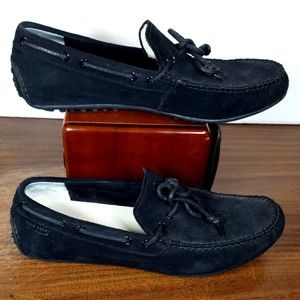Cole Haan Grand.OS Mens Size 10.5 M Suede Black Driving Loafer C13469